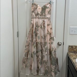 Strapless ball gown/ prom dress